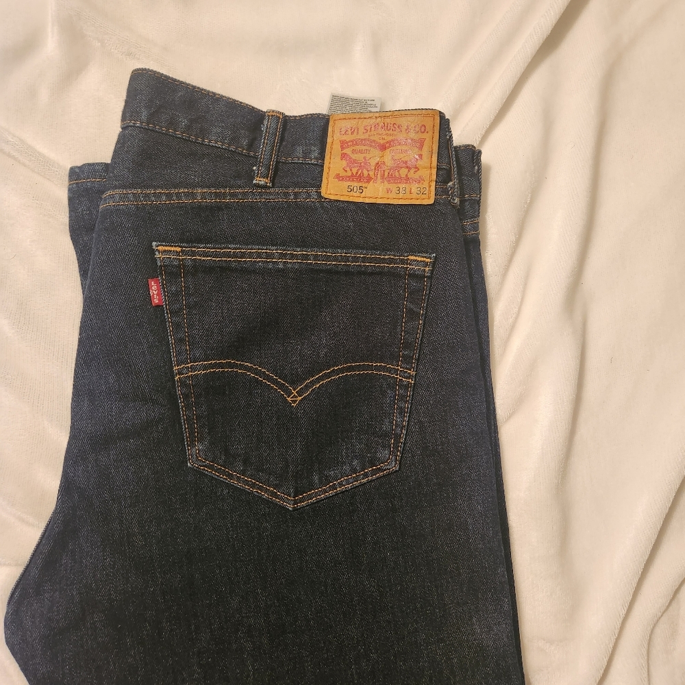 Dark Blue Levi's 505